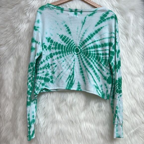 Grayson Threads whiskey business cropped tie dye long sleeve shirt - Picture 5 of 6